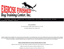 Tablet Screenshot of exercisefinished.net